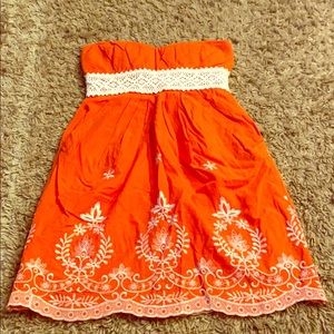 Orange/coral summer dress
